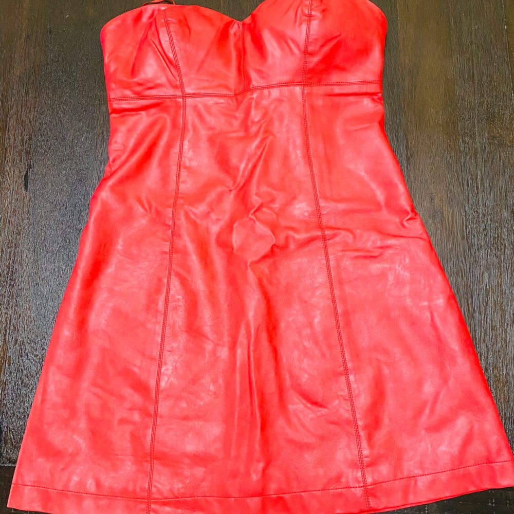 Guess leather mini dress
